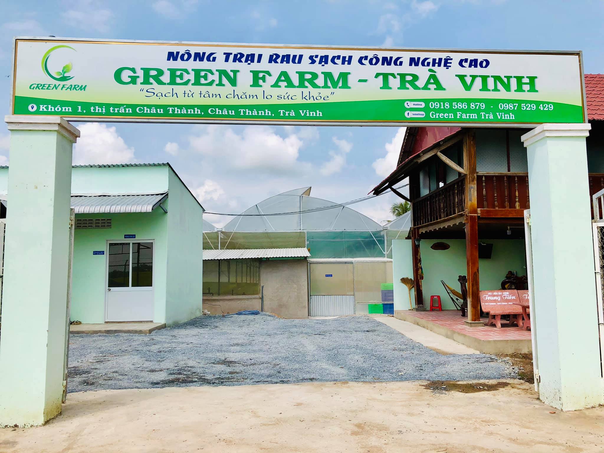 Nông Trại Rau Sạch Công Nghệ Cao Green Farm - Trà Vinh