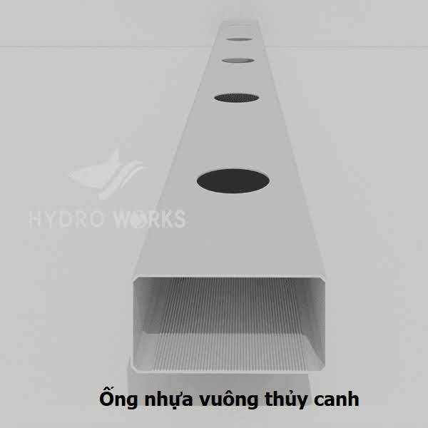 ống nhựa vuông pvc thủy canh